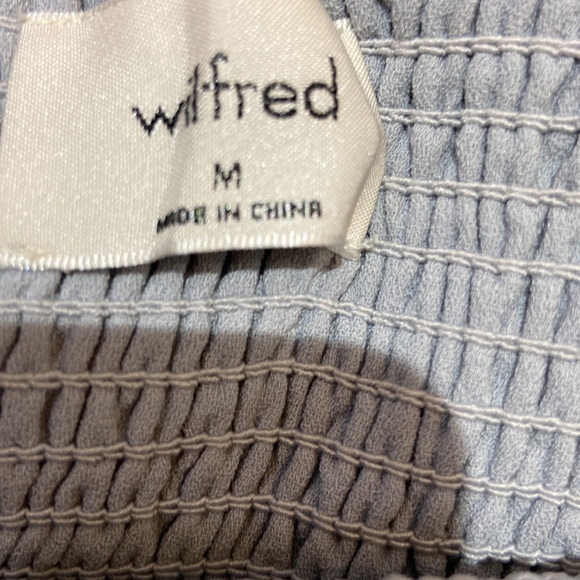 Wilfred strapless chiffon flowy top - Picture 3 of 3